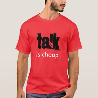 A "conversa é" t-shirt barato