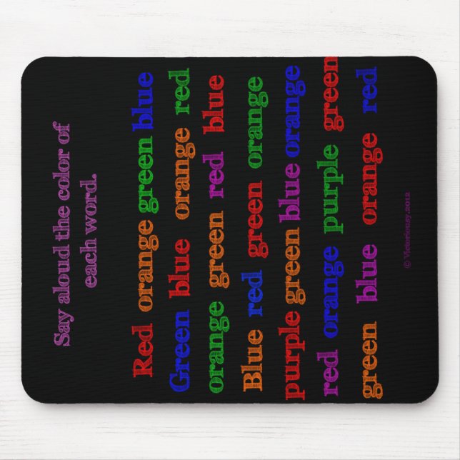 A cor exprime a ilusão Mousepad (Frente)
