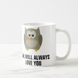 A coruja amá-lo-á sempre, canecas de café