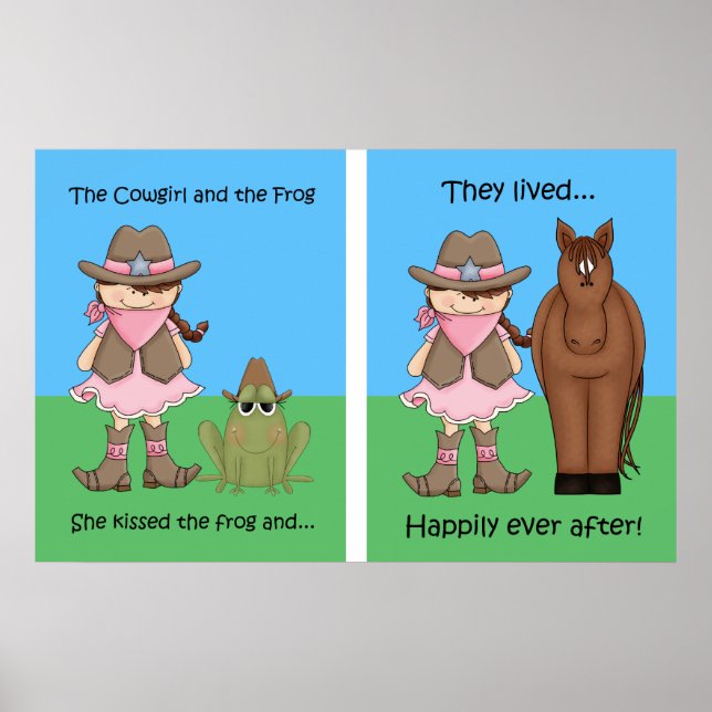 A Cowgirl e o Poster Sapo Brunet (Frente)