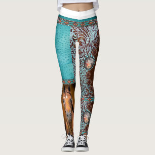 A Cowgirl inspirou leggings