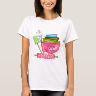 A cozinha fornece o t-shirt