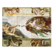 A Criação de Adão por Michelangelo de Belas Artes