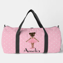A Criança Americana Africana Ballerina Duffel Bag