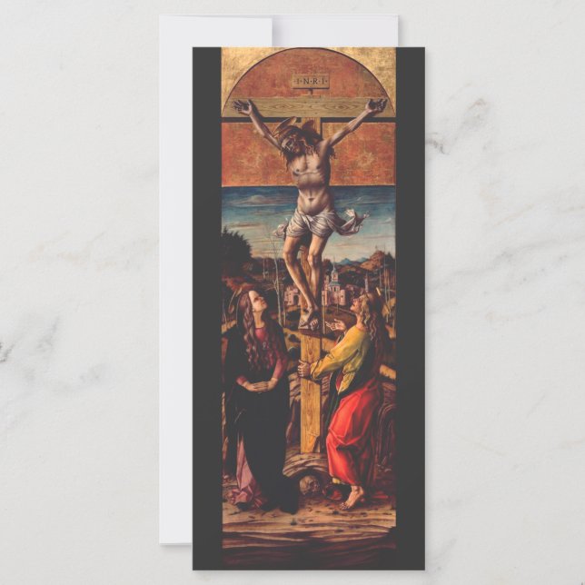 A Crucificação segundo Carlo Crivelli Arte Sagrada (Frente)