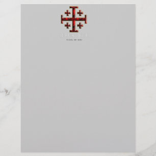 A cruz de Jerusalem - ver 1 - opus Dei - preto