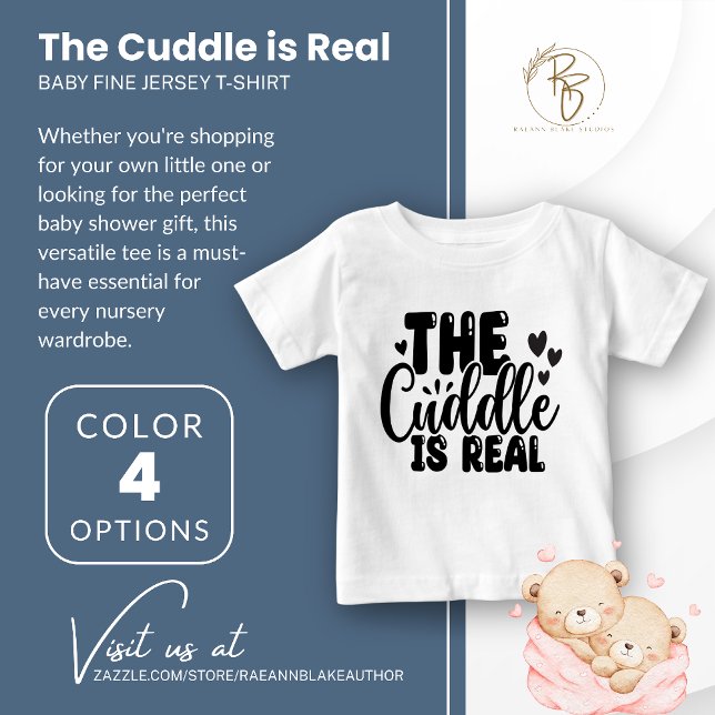 A Cuddler é Real Baby Fine Jersey T-Shirt (Criador carregado)