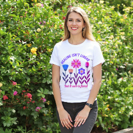 A cura não é uma T-Shirt Floral linear