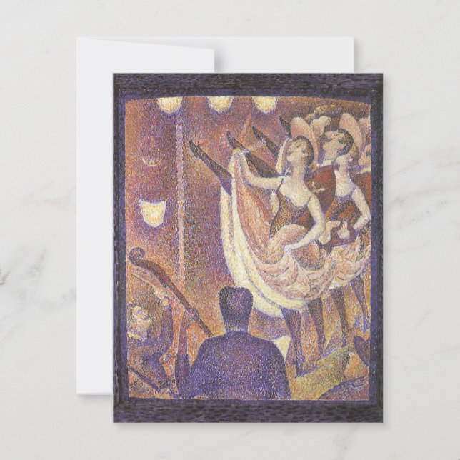 A Dança Can Can, Le Chahut por Georges Seurat (Frente)