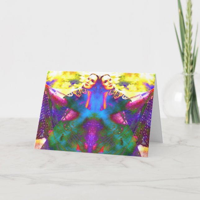 A dança colore o cartão (Frente)