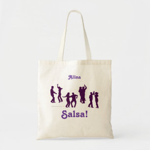 A dança da salsa levanta o bolsa personalizado