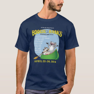 A dança dos homens no t-shirt dos bancos