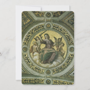 A Deusa Romana da Justiça com os Anjos por Rafael