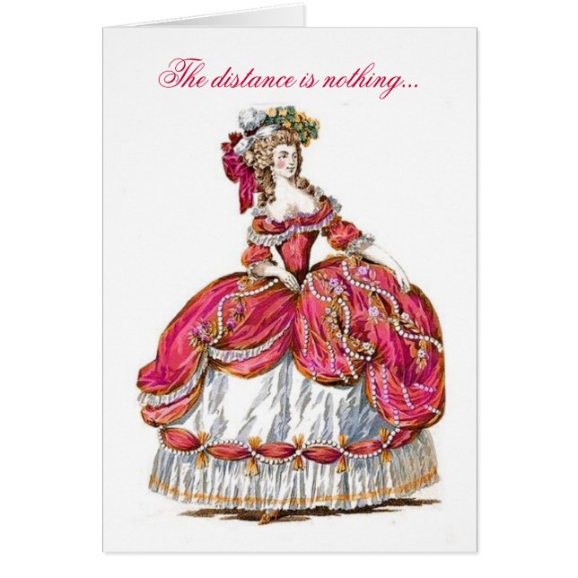 A distância não é nada cartão (Frente)