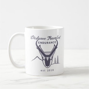 A distância viajou caneca de café da resistênci