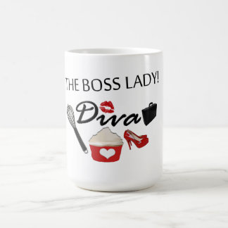 A DIVA '' nova" da caneca da senhora café do chefe