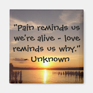 A dor nos lembra..." Íman