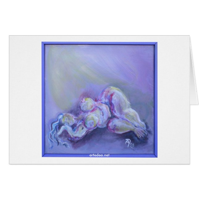 A durmida - cartão (Frente Horizontal)