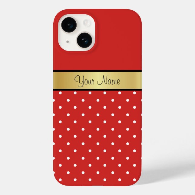 A elegância e o estilo: Tomate Red e White Pontos (Verso)