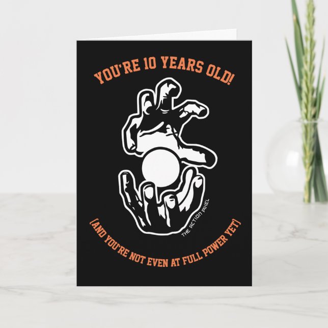 A energia no cartão de aniversário (Frente)