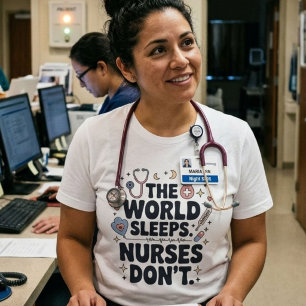 A Enfermeira do Mundo Dorme Não Camisa de Enfermei
