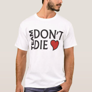 A equipe não morre - ilumine o t-shirt colorido