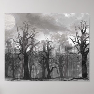 A ESCURIDÃO DA POSTER DE FLORESTA