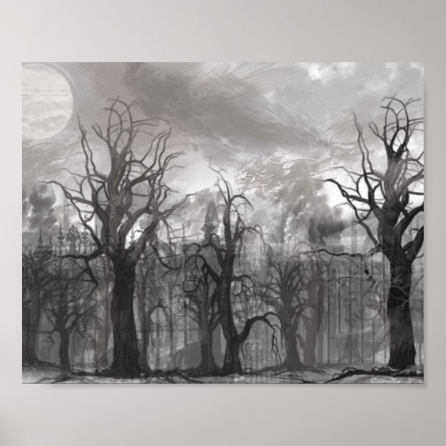 A ESCURIDÃO DA POSTER DE FLORESTA (Frente)