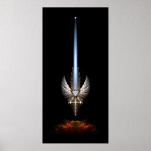 A Espada Anjo Do Arkledious Sp Black Poster