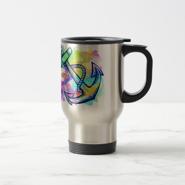 A esperança é minha caneca de viagem da âncora (Direita)