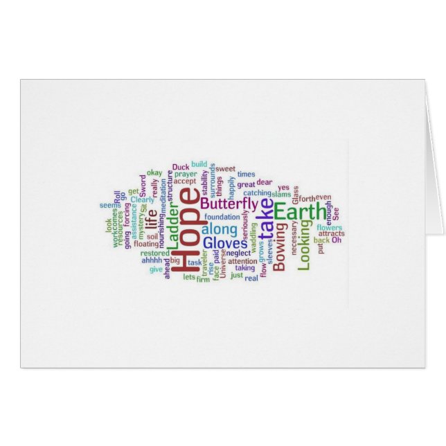 A esperança flutua o cartão (Frente Horizontal)