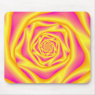 A espiral de Mousepad aumentou no amarelo e no