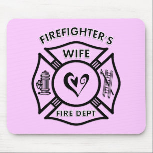 A esposa Mousepad do sapador-bombeiro