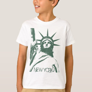 A Estátua do Kid da Camiseta Liberdade Nova Iorque