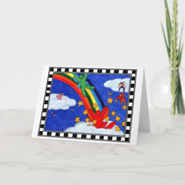 A estrela polvilha o cartão (Frente)