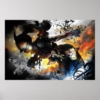 A etiqueta ao longo do Poster