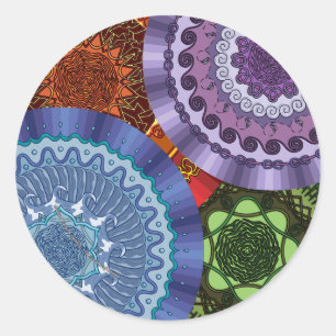 A etiqueta das mandalas dos elementos