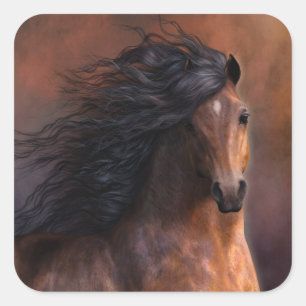 A etiqueta do cavalo de Morgan