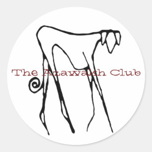 A etiqueta do clube de Azawakh