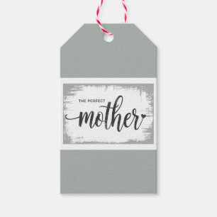 A etiqueta do presente da mãe perfeita