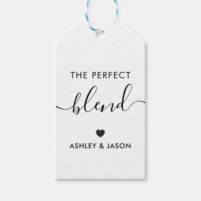 A Etiqueta Perfeita De Presente De Café, Casamento (Frente)