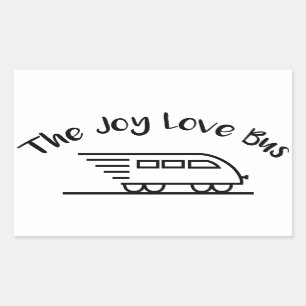 A etiqueta rápida do logotipo do ônibus do amor 