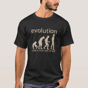 A evolução fez a um homem fora de mim o t-shirt