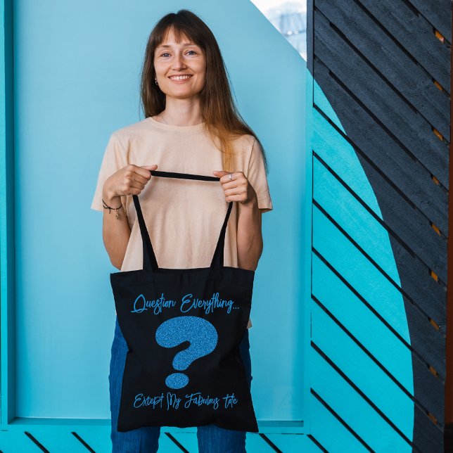 A Fabulosa Bolsa Tote Glitter Question Mark (Criador carregado)
