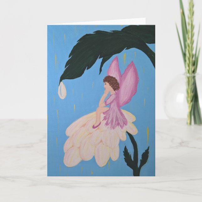 A fada deseja o cartão vertical (Frente)