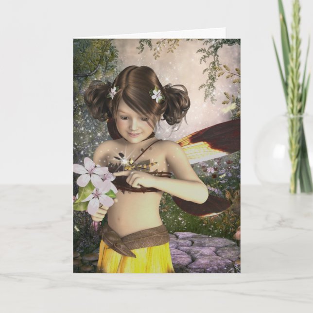 A fada e o cartão de aniversário da libélula (Frente)