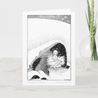 A fada no cartão 1 do inverno