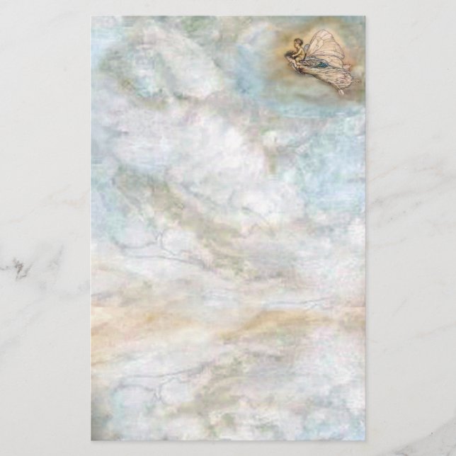 A fada voa com artigos de papelaria Arthur Rackham (Frente)