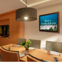 A fala é a imagem do provérbio da mente poster