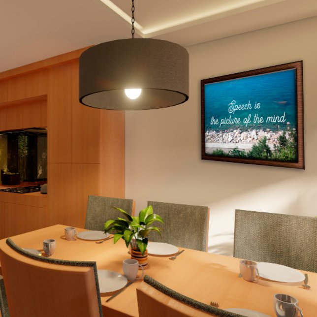 A fala é a imagem do provérbio da mente poster (Criador carregado)